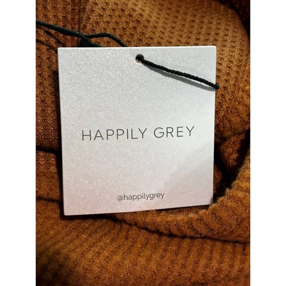 Happily Grey Womens 3-Piece Lounge Set In Rust Orange M Cardigan Tank Top & Jogg - Picture 3 of 16